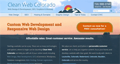 Desktop Screenshot of cleanwebcolorado.com